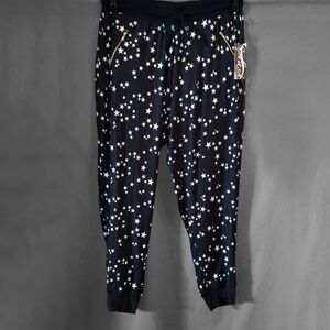 Black with White Stars Pajama/Lounge Pants